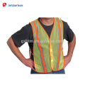 Full Fluorescent Orange 100% Polyester Mesh High Visibility Safety Vest Reflective Waistcoat For Biking Runnning Joggers